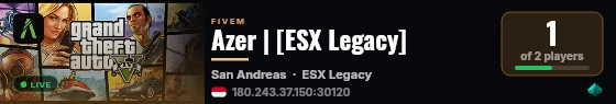 Azer | [ESX Legacy] live status badge