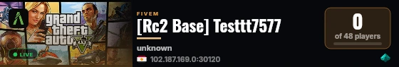 [Rc2 Base] Testtt7577 live status badge