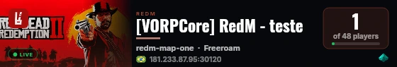 [VORPCore] RedM - teste live status badge
