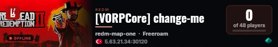 [VORPCore] change-me live status badge