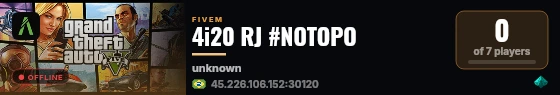 4i20 RJ #NOTOPO live status badge