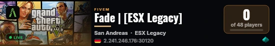 Fade | [ESX Legacy] live status badge