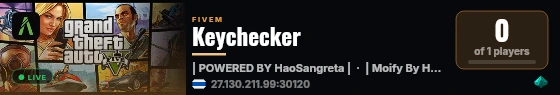 Keychecker live status badge