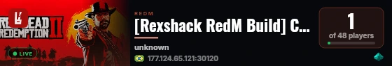 [Rexshack RedM Build] Color RP live status badge