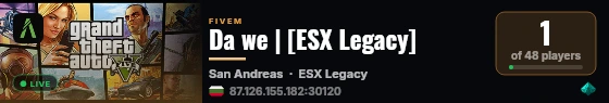 Da we | [ESX Legacy] live status badge