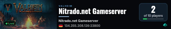 Nitrado.net Gameserver live status badge