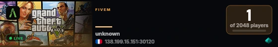   live status badge