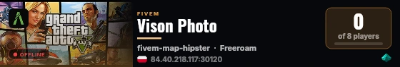 Vison Photo live status badge