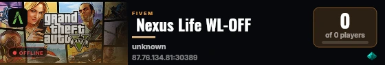 Nexus Life WL-OFF  live status badge