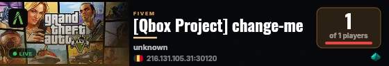 [Qbox Project] change-me live status badge