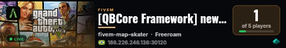 [QBCore Framework] new wave qbcore live status badge