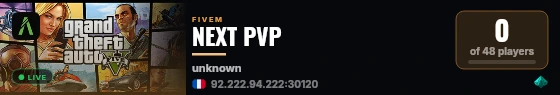 NEXT PVP live status badge