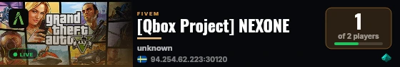 [Qbox Project] NEXONE live status badge