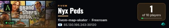 Nyx Peds live status badge