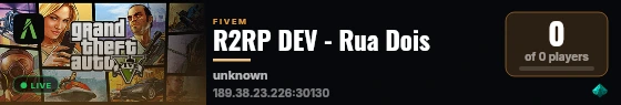 R2RP DEV - Rua Dois live status badge