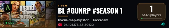 BL #GUNRP #SEASON 1 live status badge