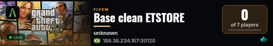 Base de alunos ETSTORE live status badge