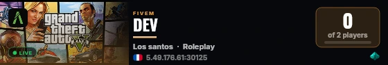 DEV live status badge