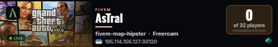 AsTral live status badge