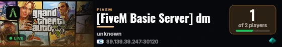 [FiveM Basic Server] dm live status badge