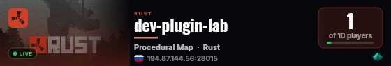 dev-plugin-lab live status badge