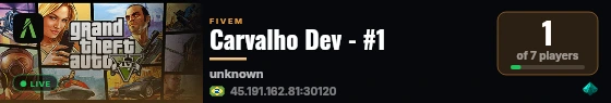 Carvalho Dev - #1  live status badge