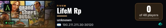 LifeM Rp live status badge