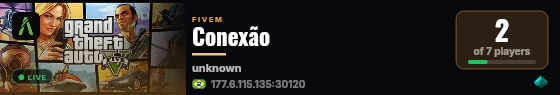 Conexão live status badge