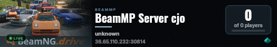 BeamMP Server cjo live status badge