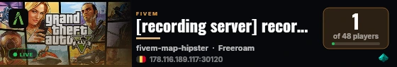 [recording server] recording server live status badge