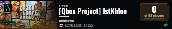 [Qbox Project] JstKhloe live status badge