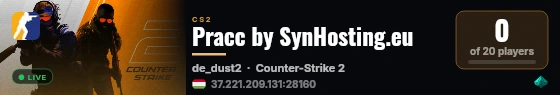Pracc by SynHosting.eu live status badge