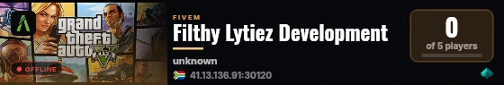 Filthy Lytiez Development live status badge