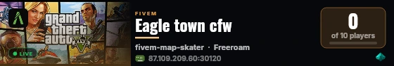 Eagle town cfw live status badge