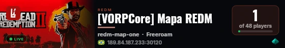 [VORPCore] Mapa REDM live status badge