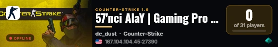 DeathMatch (CSDM) Uj IP! 193.224.130.190:27015 live status badge