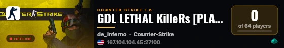AlcatraZ ~ [DeathMatch] live status badge