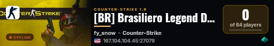 [BR] Brasiliero Legend DD2 Public [BOMBA] live status badge