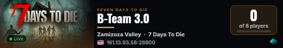 B-Team 3.0 live status badge