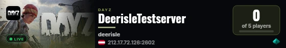 DeerisleTestserver live status badge