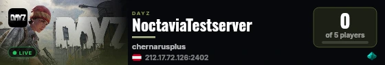 NoctaviaTestserver live status badge