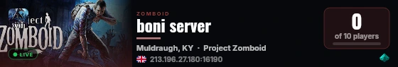boni server live status badge