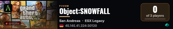 Object:SNOWFALL live status badge