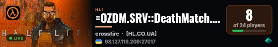 =OZDM.SRV::DeathMatch.[24/7]= live status badge