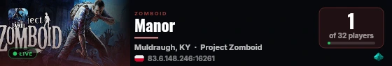 Manor live status badge
