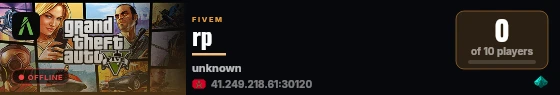 rp live status badge