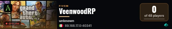 VeenwoodRP live status badge
