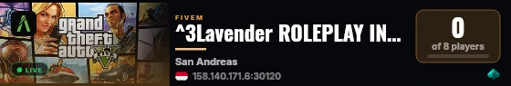 ^3Lavender ROLEPLAY INDONESIA live status badge