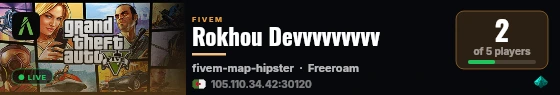 Rokhou Devvvvvvvvv live status badge