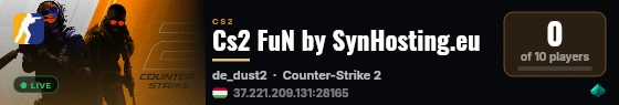 Cs2 FuN by SynHosting.eu live status badge
